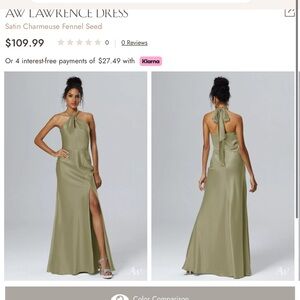 AW Bridal Lawrence Bridesmaid Dress fennel